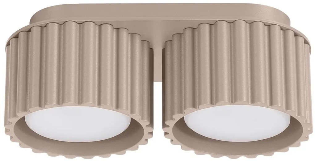 Okragły podwójny plafon taupe L7-H31