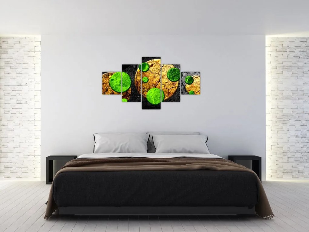 Obraz abstrakcji - Kule (125x70 cm)