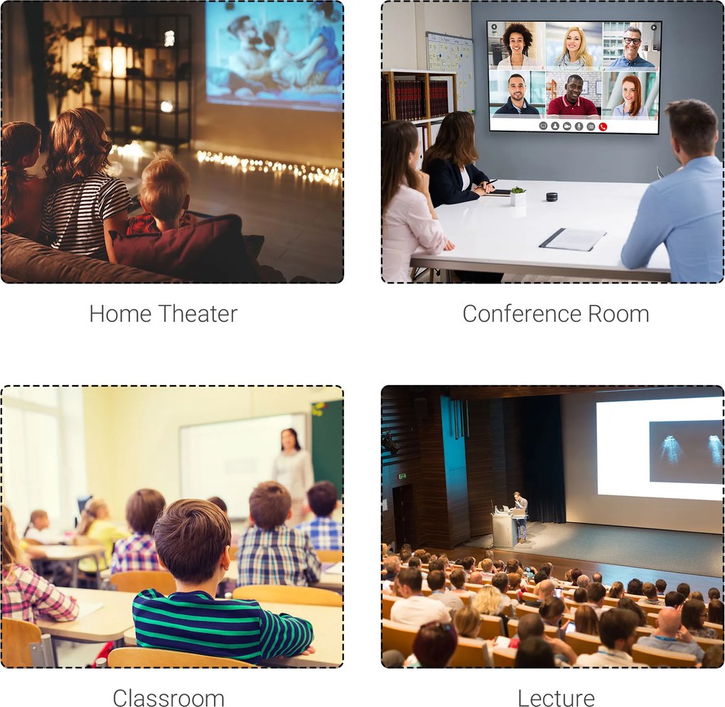 HOMCOM Ekran projekcyjny 203 x 152 cm 254 cm 4:3/ 16:9 Ręczny do kina domowego