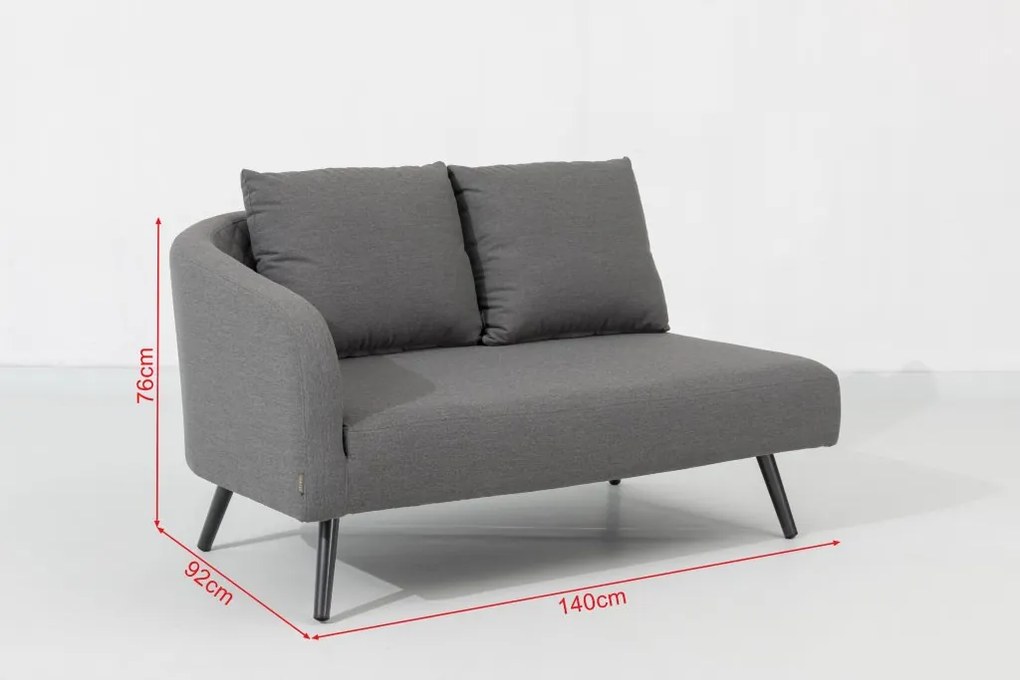 Doppler MELIA LIKA-TEX® ogrodowy zestaw wypoczynkowy szary