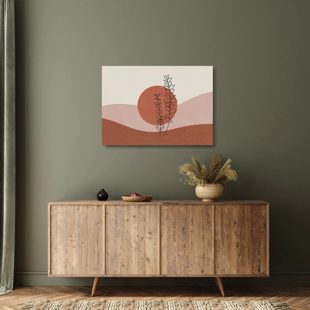 Obraz na szkle - Boho leaves N⁰1 (70x50 cm)