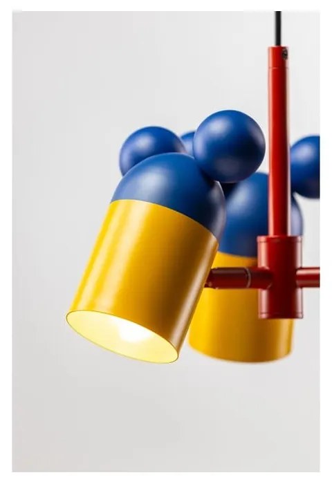 Niebieska lampa dziecięca z metalowym kloszem ø 30 cm Mouse II – GTV