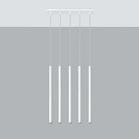 Lampa wisząca PASTELO 5 biała