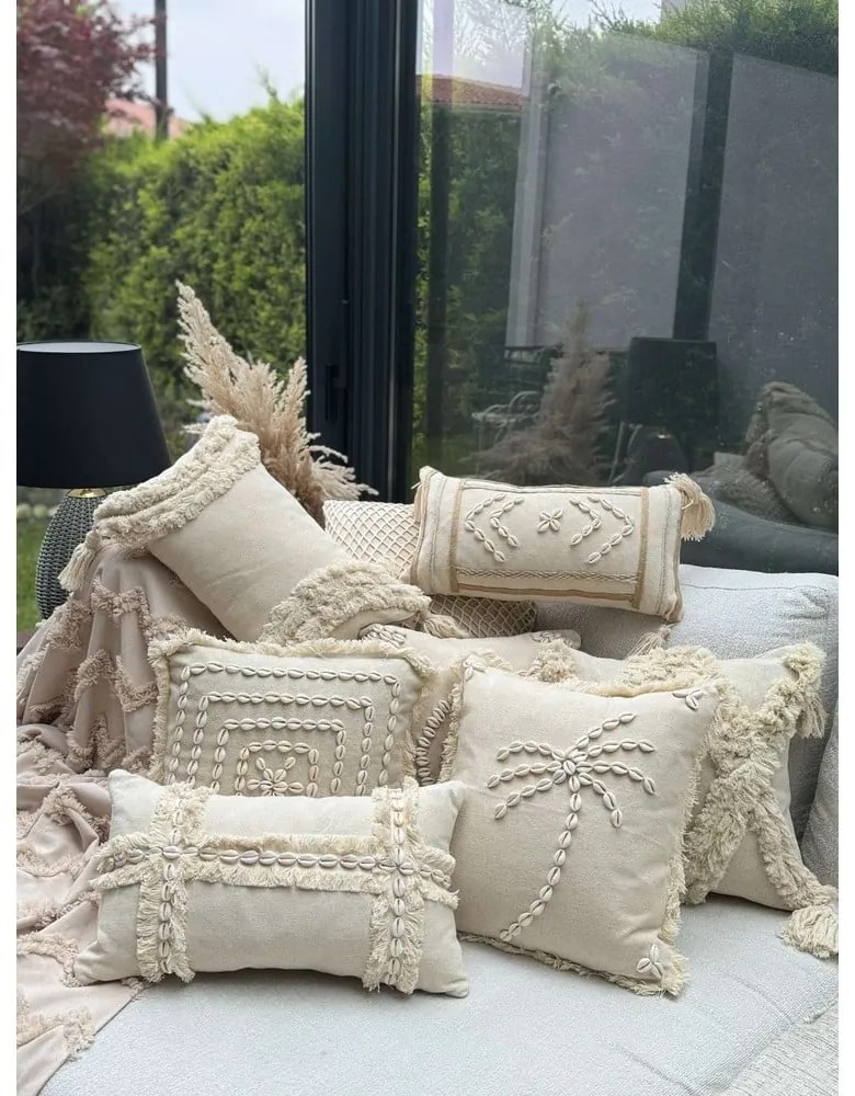 Bawełniana poszewka na poduszkę 43x43 cm Seashells – Mioli Decor