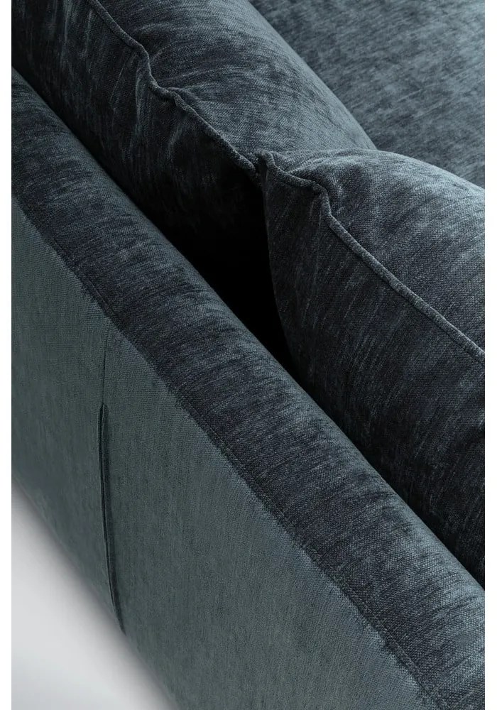 Niebieska aksamitna sofa 227 cm Stella – Sits