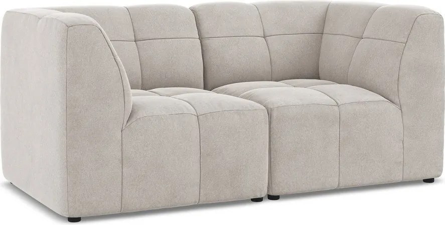 Beżowa aksamitna sofa 180 cm Aloha – Makamii