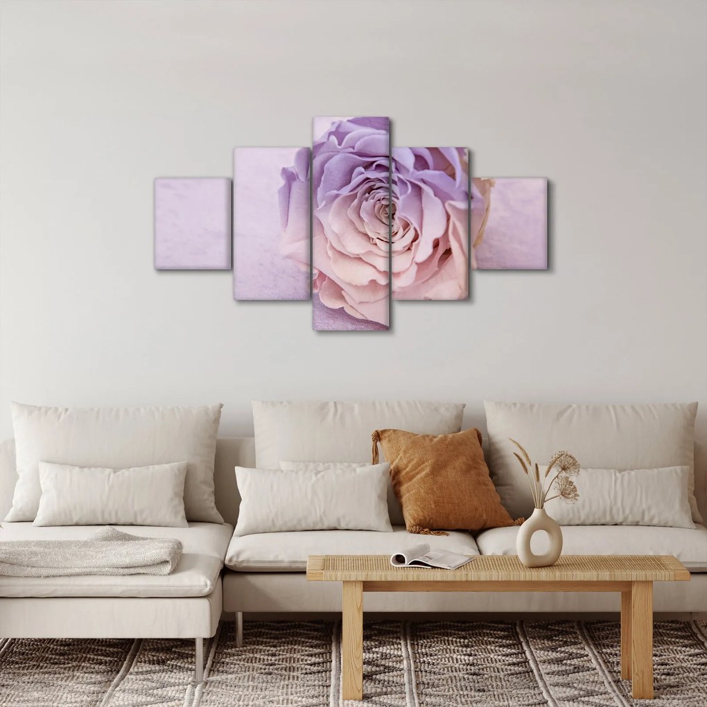 Obraz szczegółu kwiatu róży (125x70 cm)
