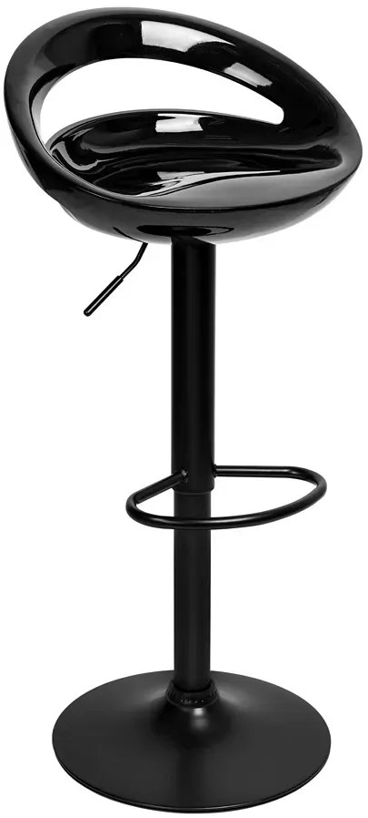 Czarny nowoczesny hoker obrotowy S1-M05