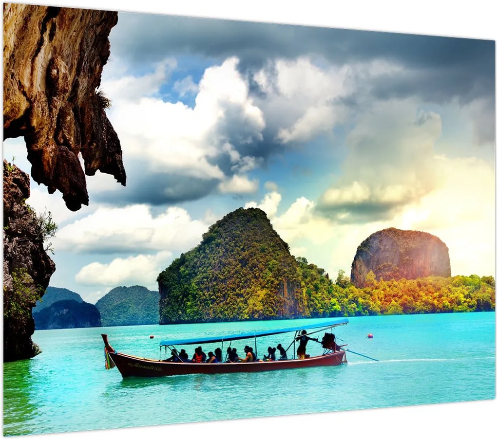 Obraz na szkle - Zatoka Phang Nga (70x50 cm)