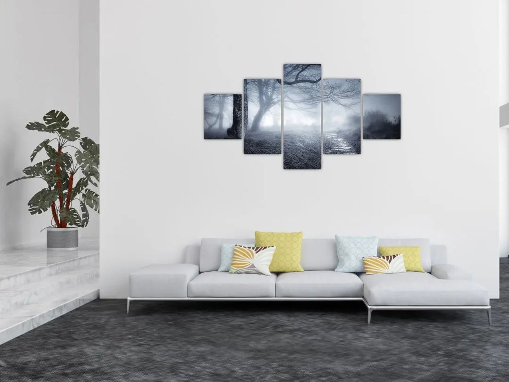 Obraz- Droga we mgle (125x70 cm)