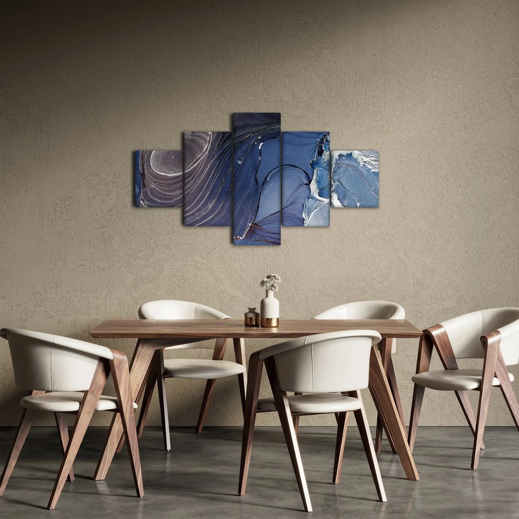 Obraz - Atrament marmurkowy (125x70 cm)