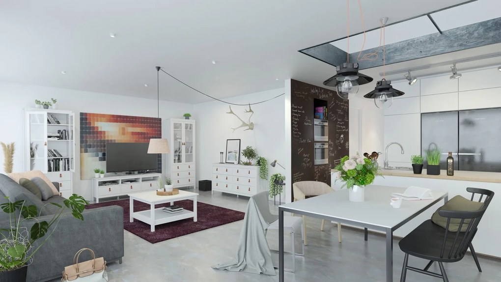 Funkcjonalna komoda pokojowa z szufladami Madrid 3+2 biały mat