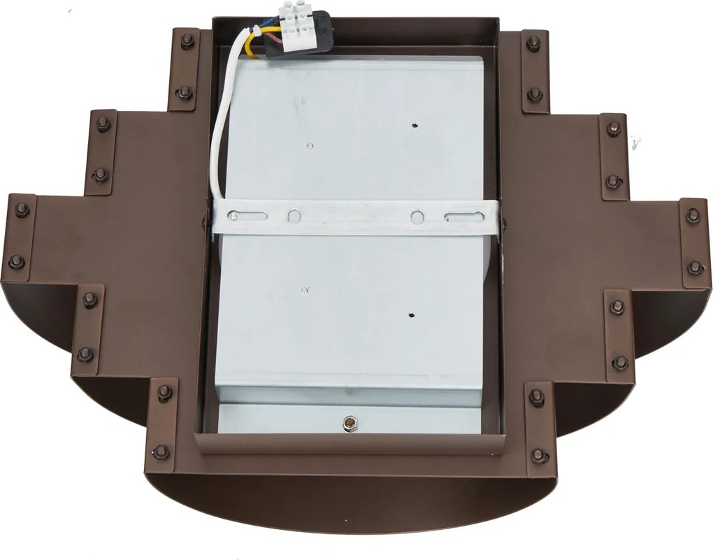 Nowoczesny kinkiet brązowy z LED z 3-stopniową regulacją ściemniania - Lines