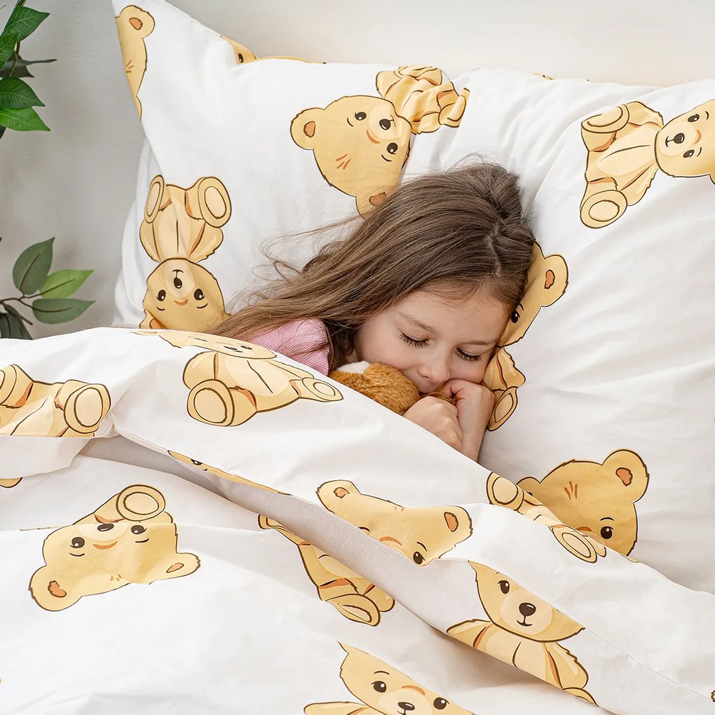 4Home Pościel bawełniana Teddies, 140 x 200 cm, 70 x 90 cm, 140 x 200 cm, 70 x 90 cm