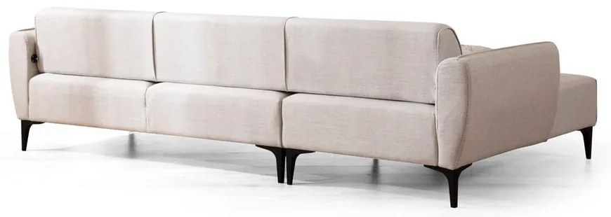 Biała sofa narożna Belissimo, lewy narożnik – Balcab Home