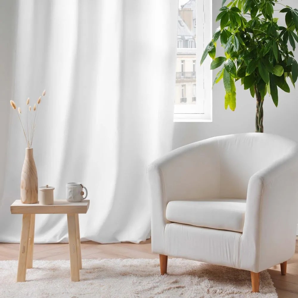 Biała zasłona termiczna z mikrowłókna 135x260 cm Micropolar – douceur d'intérieur