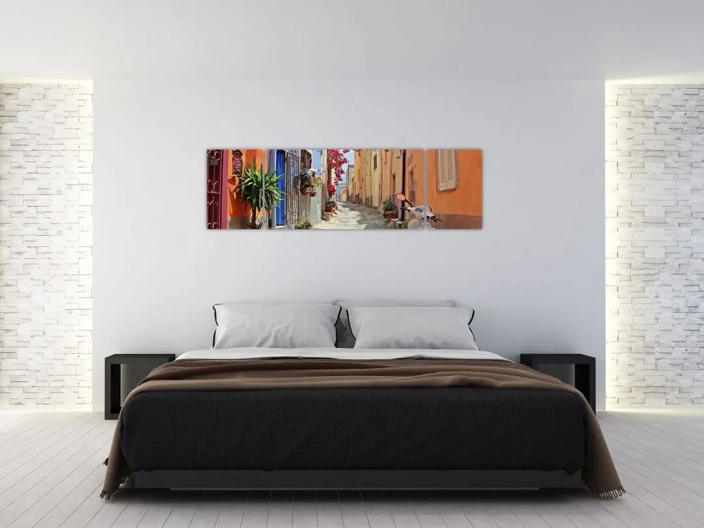 Obraz ulicy Sardynii (170x50 cm)