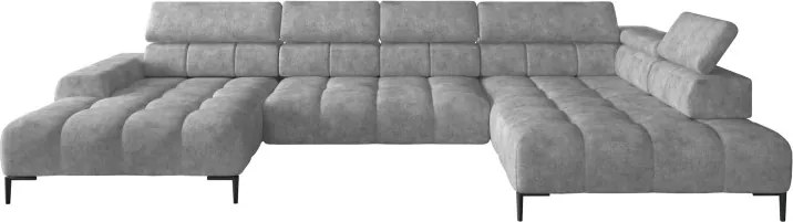 Narożnik PLAZA XL Prawostronny Elektryczna regulacja Tkanina MONOLITH 84 WERSAL