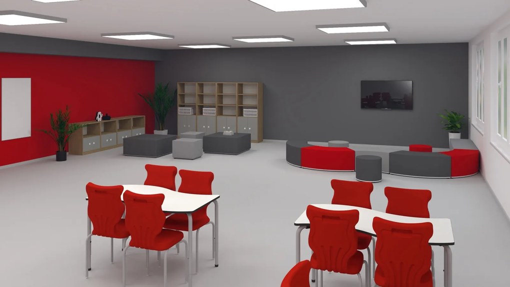 Szkolna pufa prostokątna Tobo 60 cm