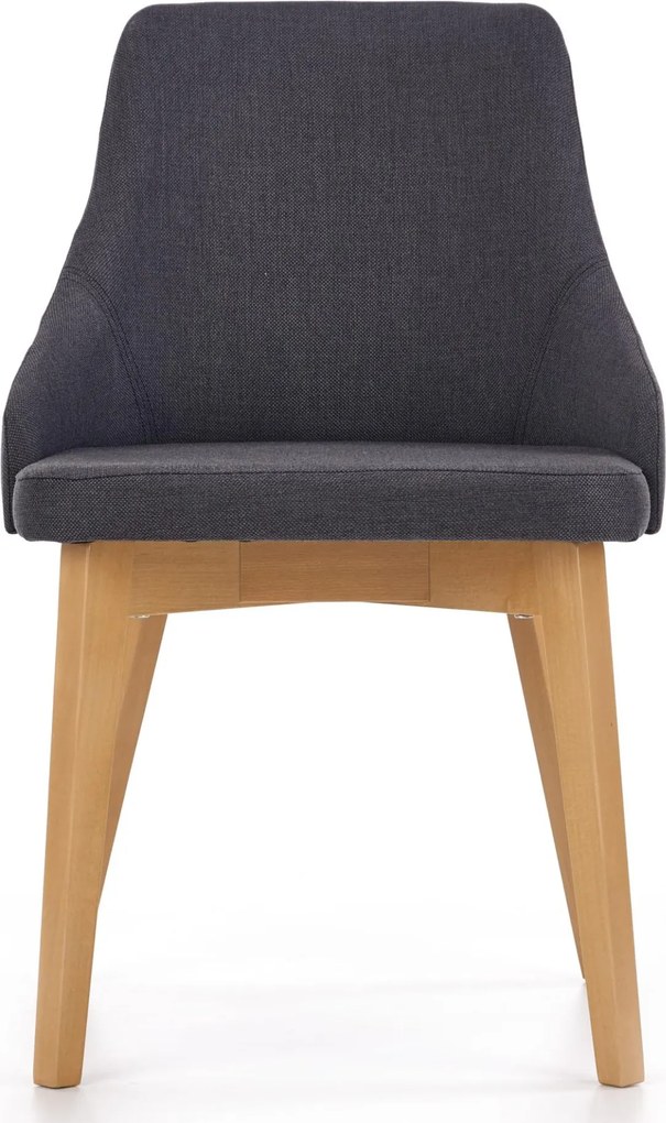 Wygodne krzesło na drewnianych nogach w kolorze dąb miodowy Toledo