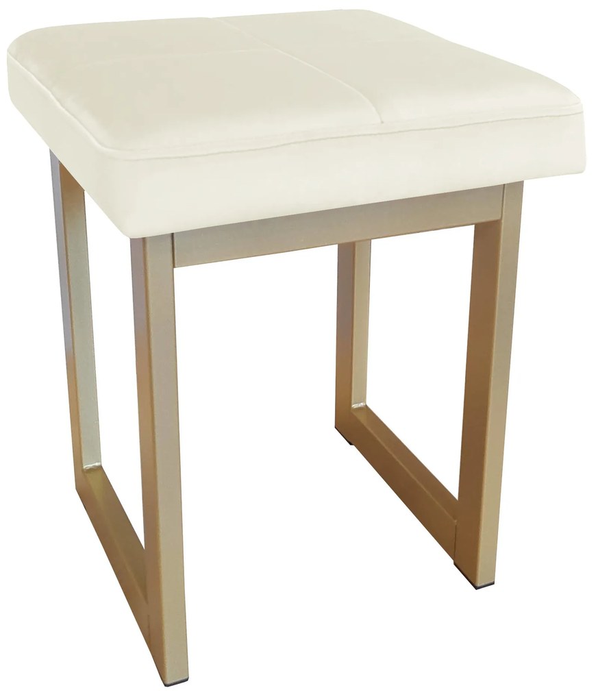 TABORET SOLID 45cm STOŁEK LOFT podstawa złota MG50