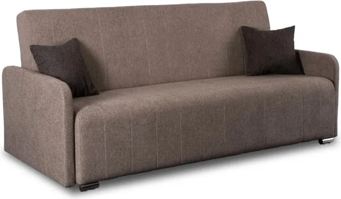 Sofa z Funkcją Spania ASPEN Wersalka Rozkładana Dwuosobowa Beżowa Nowoczesna do Salonu