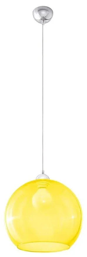 Szklana lampa wisząca kula LED H9-N09