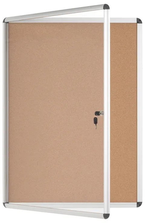 Gablota informacyjna z korkową powierzchnią, 720 x 980 mm