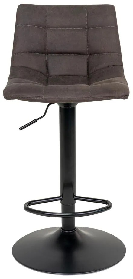 Ciemnoszare tapicerowane hokery zestaw z regulowaną wysokością 2 szt. (wysokość siedziska 63 cm) Middelfart – House Nordic