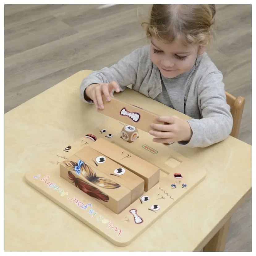 Masterkidz nauka emocji gra drewniana montessori
