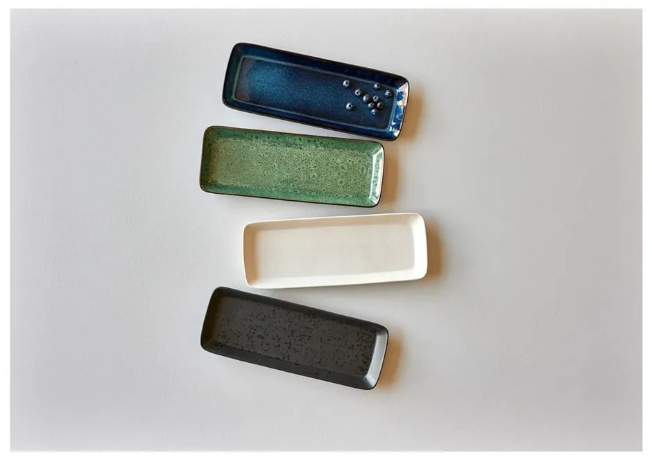 Taca do serwowania ceramiczna 14x38 cm Gastro Dark Blue/Black – Bitz