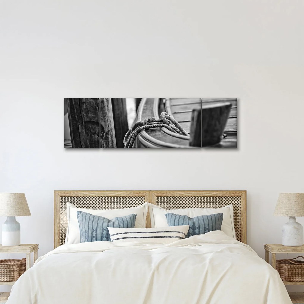 Obraz - Łódź na uwięzi (170x50 cm)