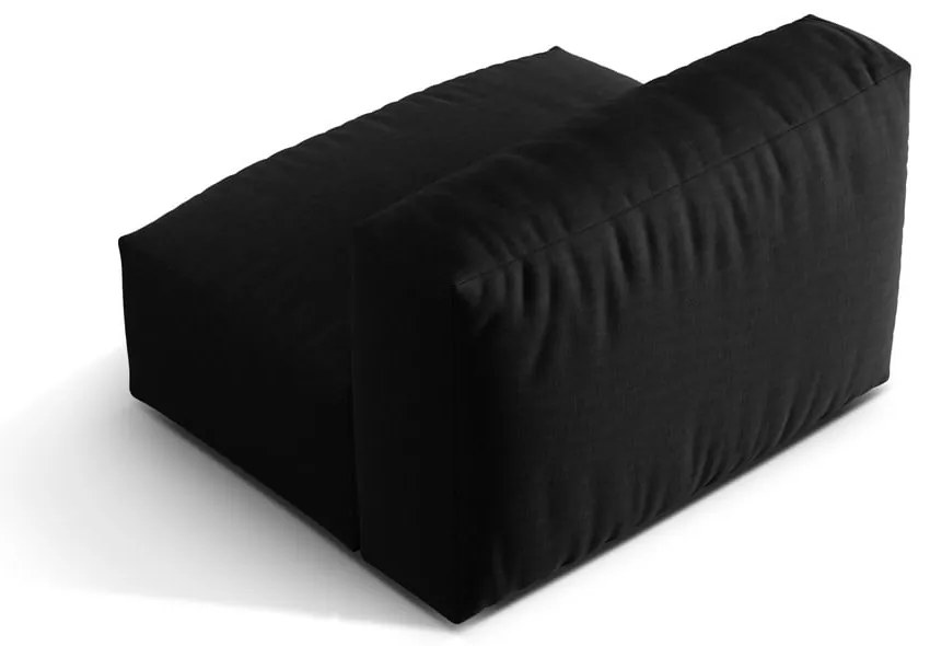 Czarny moduł sofy (moduł środkowy) Martina – Micadoni Home