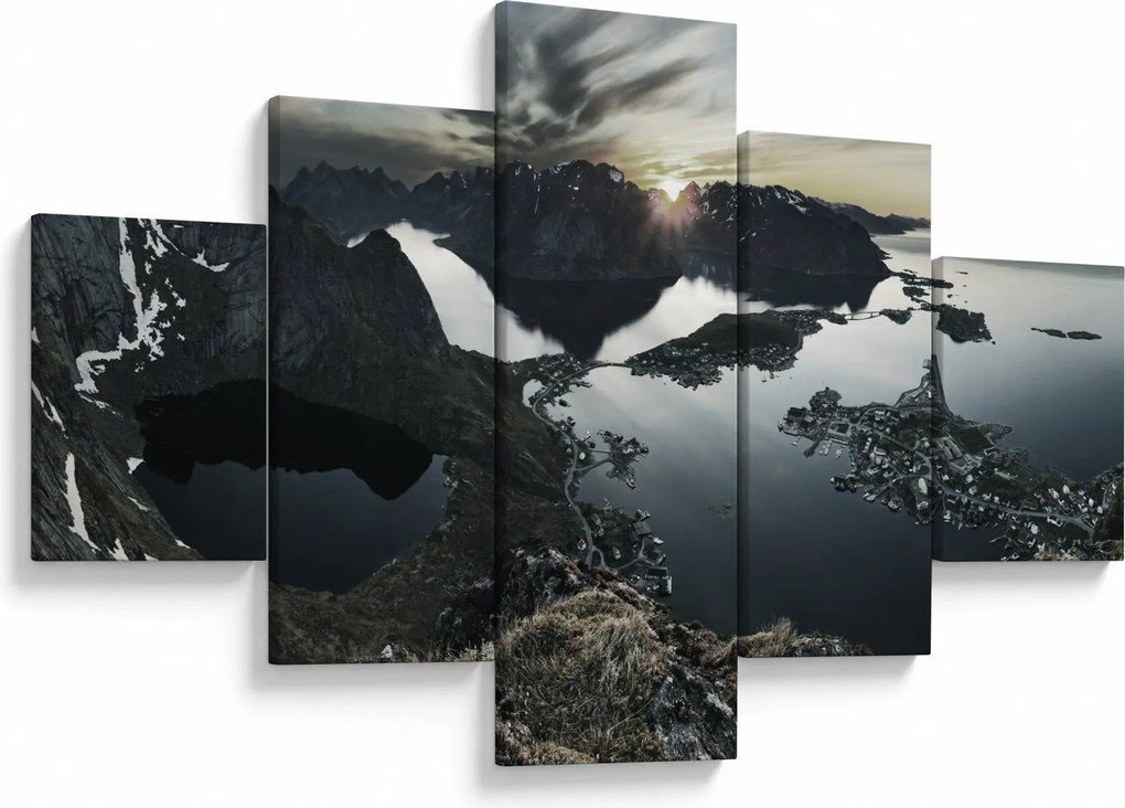 Obraz - Norweskie góry (125x70 cm)