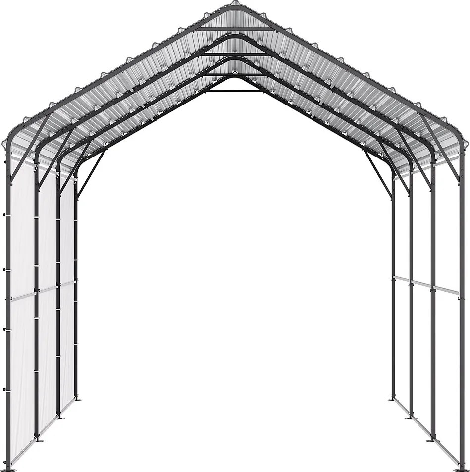 Trudny Metalowy Schronienie dla Samochodów SucceBuy, 305 x 457 cm, Trudne Zewnętrzne Schronienie dla Samochodów i Łodzi