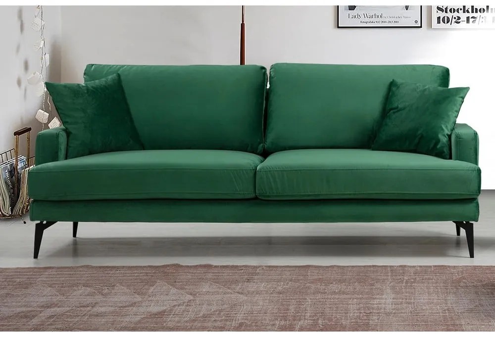Zielona sofa 205 cm Papira – Balcab Home