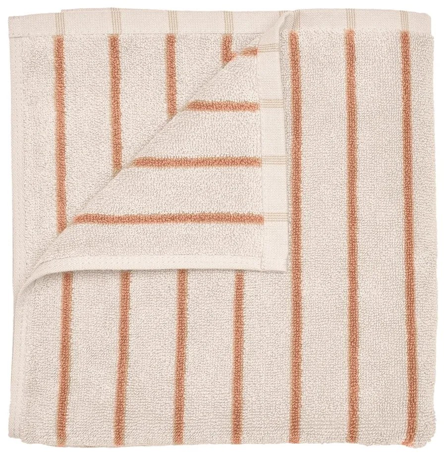 Pomarańczowo-beżowy ręcznik z bawełny organicznej frotte 30x50 cm Arto – Blomus