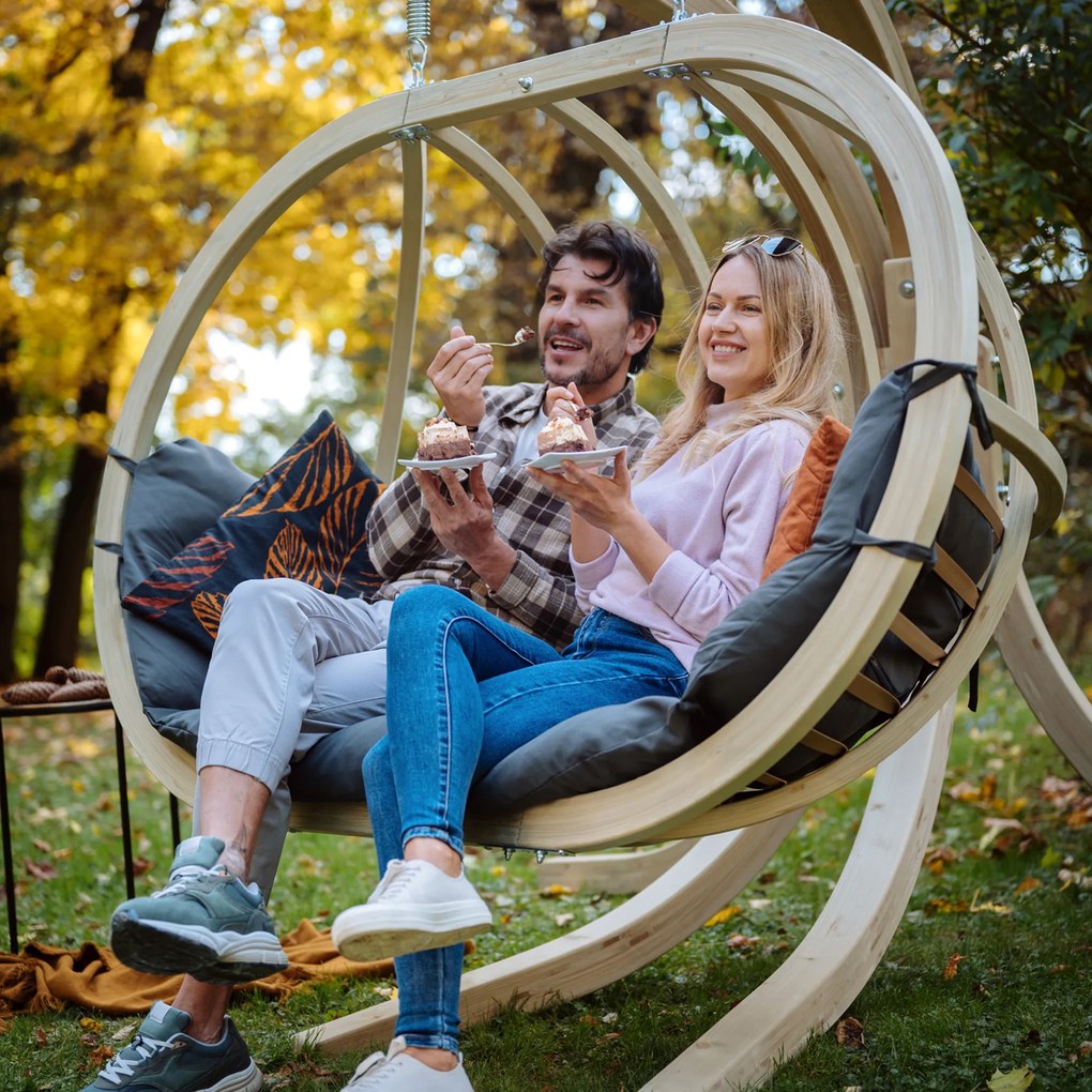 Fotel wiszący kokon Swing Pod XL grafitowy CZILLO