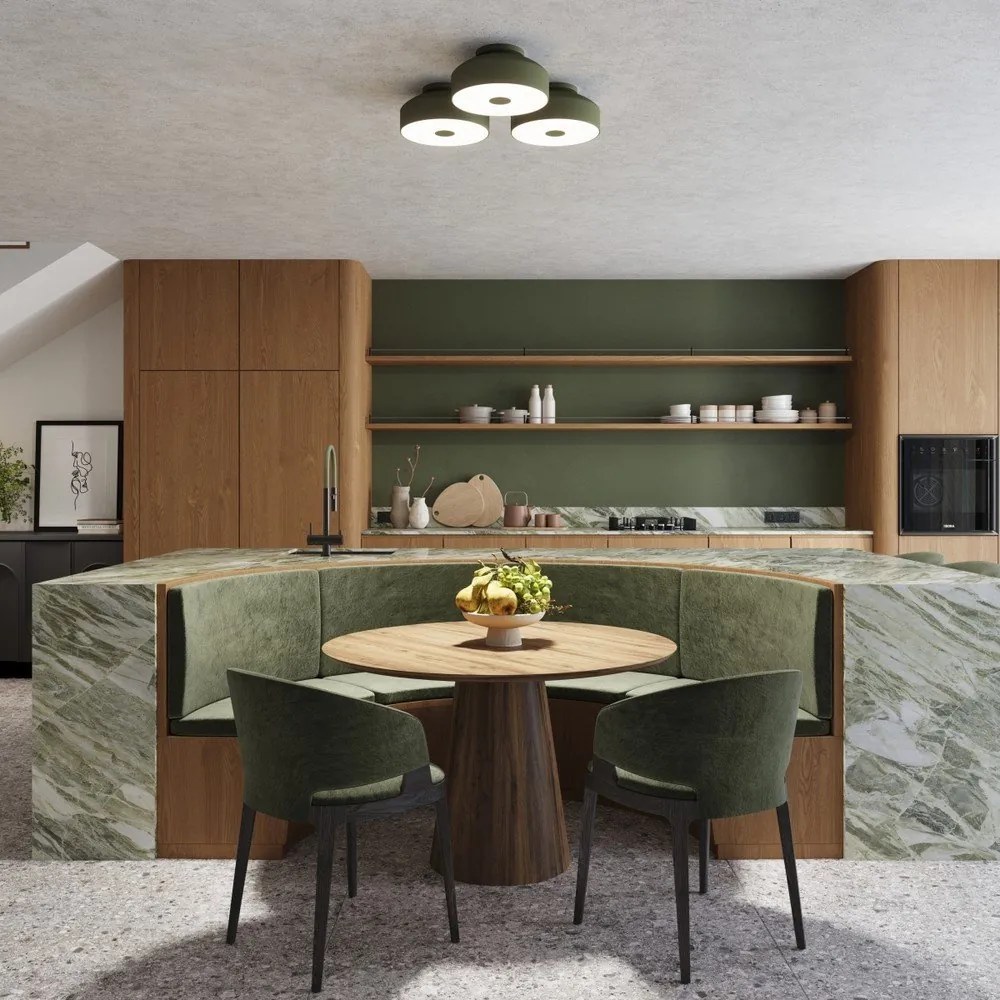 Zielona lampa sufitowa Blacko – Sollux
