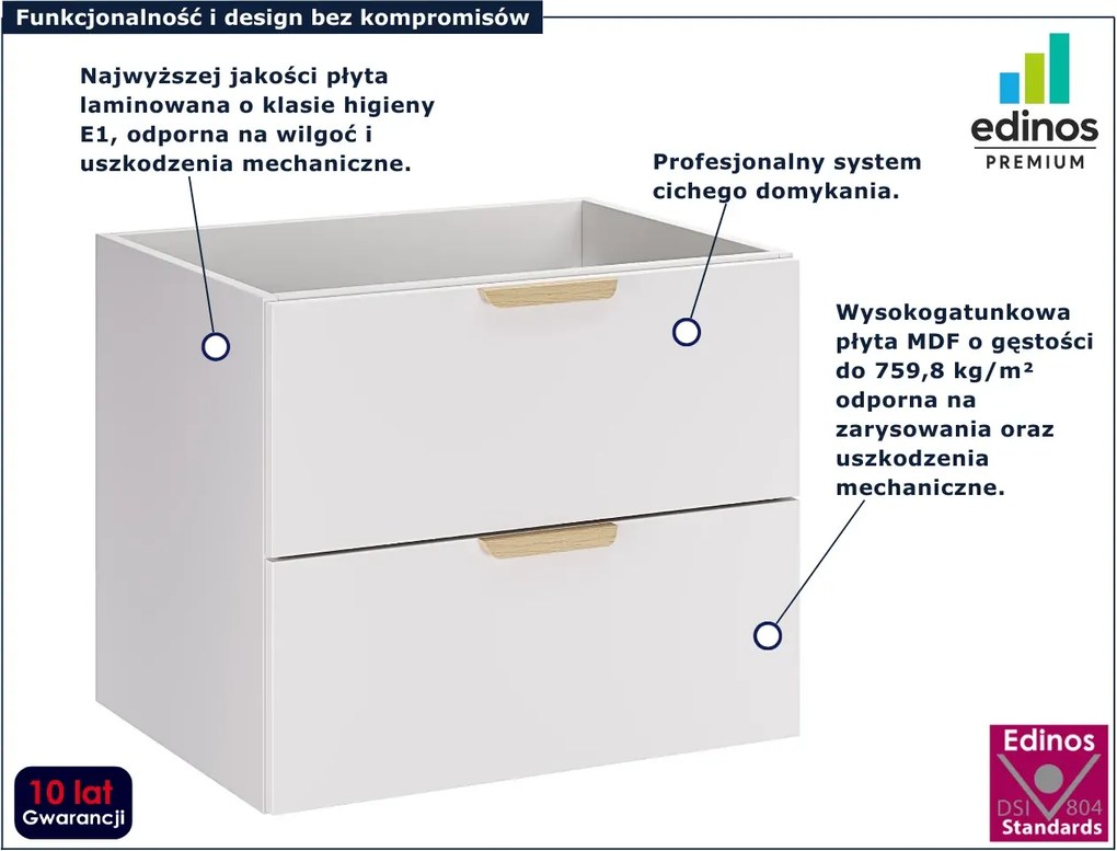 Biała szafka łazienkowa pod umywalkę L7-S13