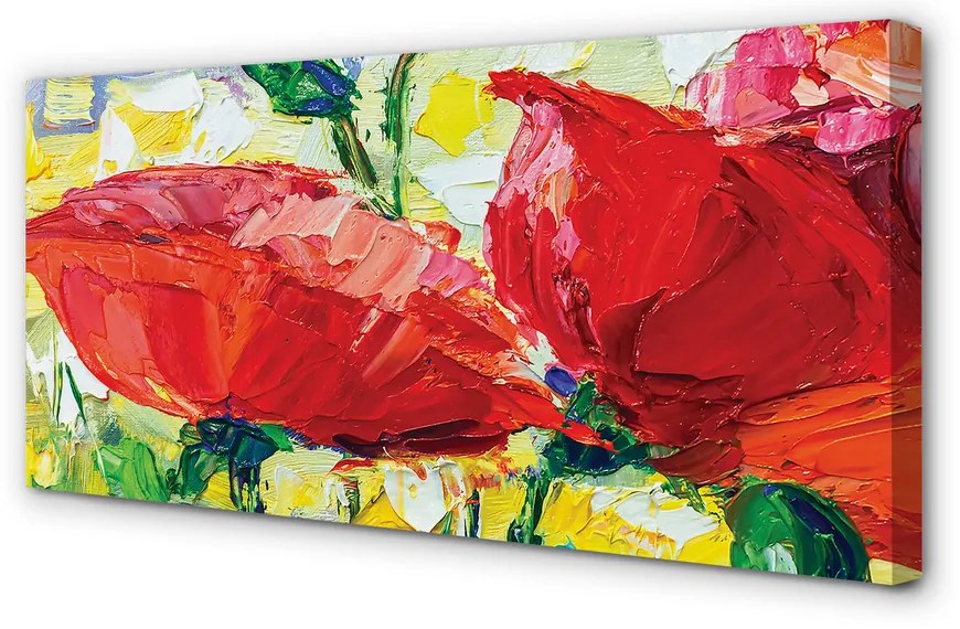 Zdjęcie na płótnie Czerwone Kwiaty