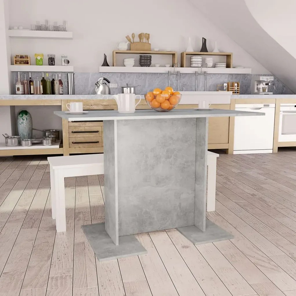 Stół loftowy drewniany Mafo – betonowy szary