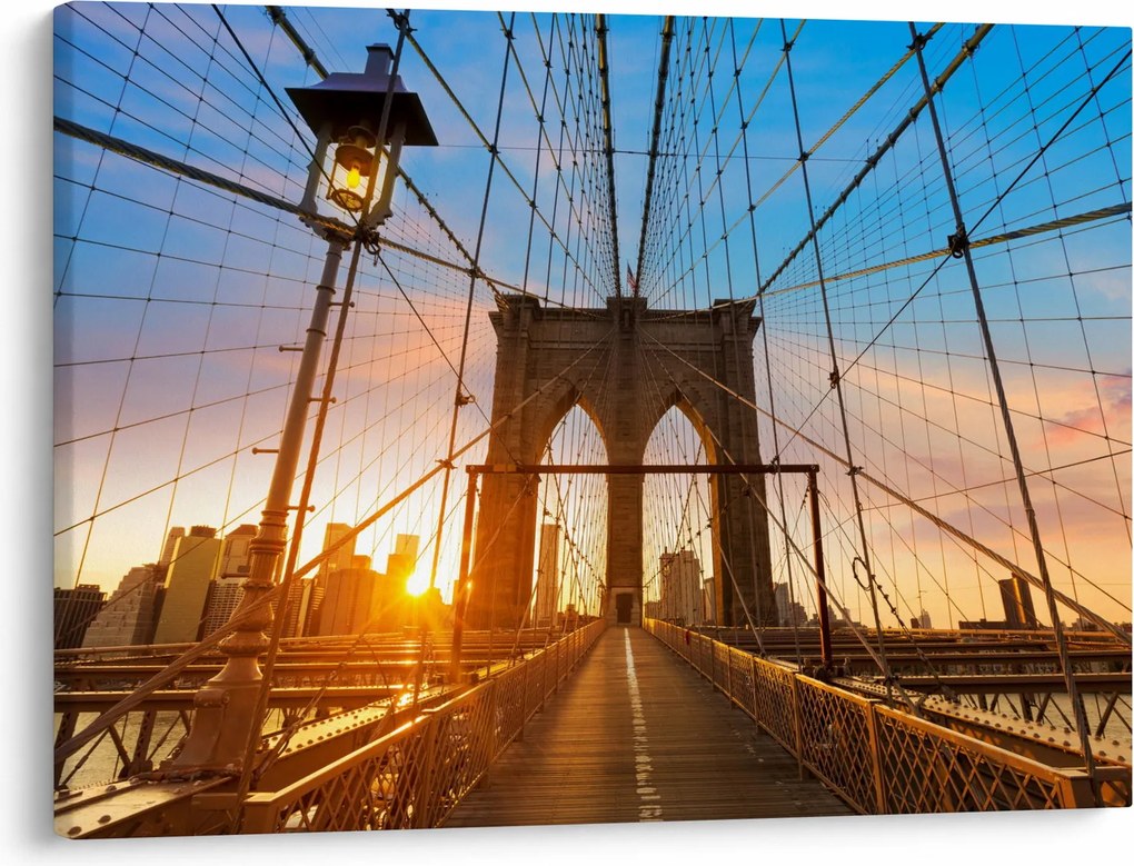 Obraz - Brooklyn Bridge, Manhattan, New York (70x50 cm)