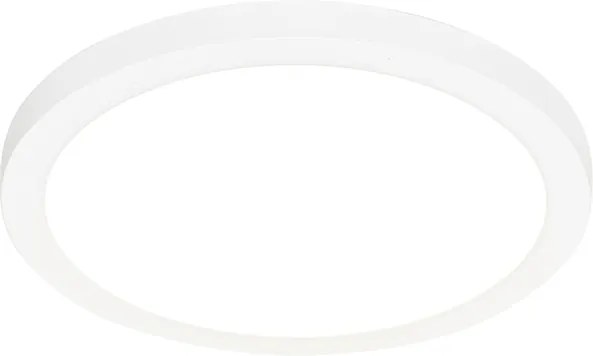 Zestaw 6 reflektorów wpuszczanych lub natynkowych biały 30 cm z LED z 3-stopniową regulacją barwy światła - Trans