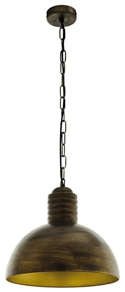 Eglo 79442 - Żyrandol na łańcuchu GOLDING 1xE27/60W/230V patyna