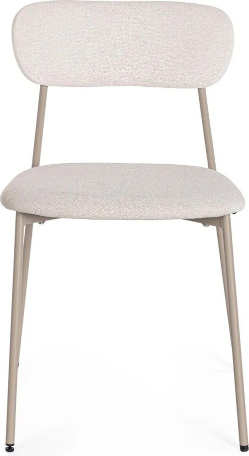 Szarobrązowe tapicerowane krzesło Inka – Yes Everyday