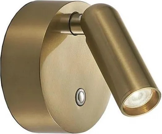 Ideal Lux - LED ściemnialny ładowalny kinkiet punktowy BEAN LED/3W/5V CRI95 mosiądz