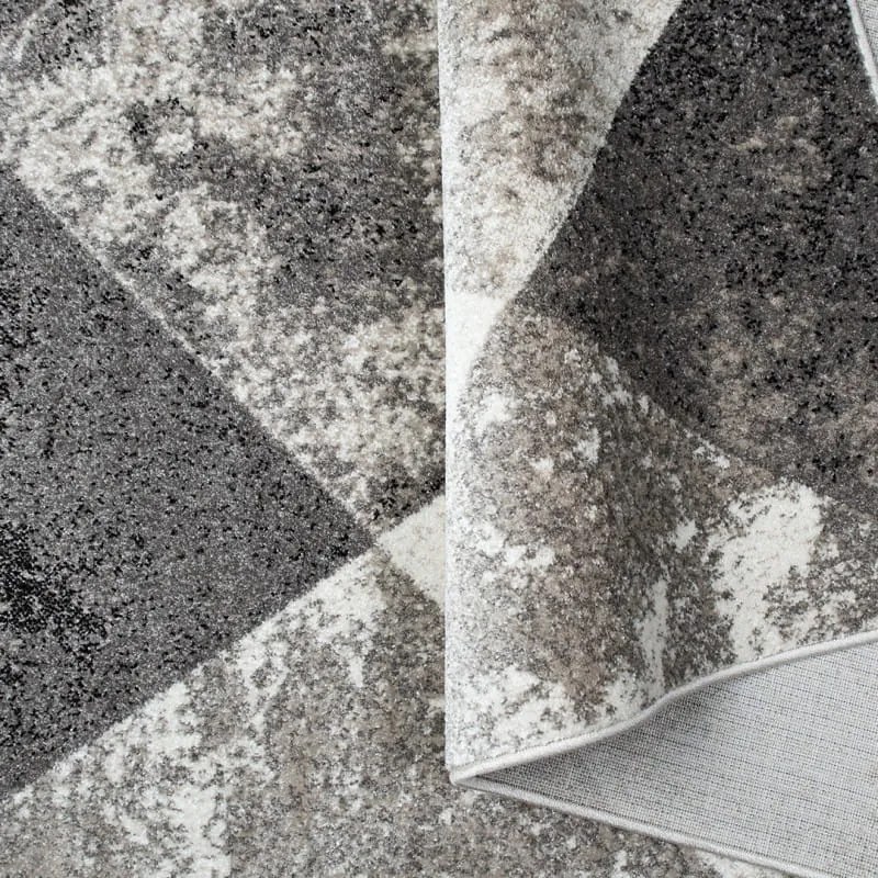 Dywan nowoczesny Perlage Romby beżowo-szary 80 cm x 150 cm