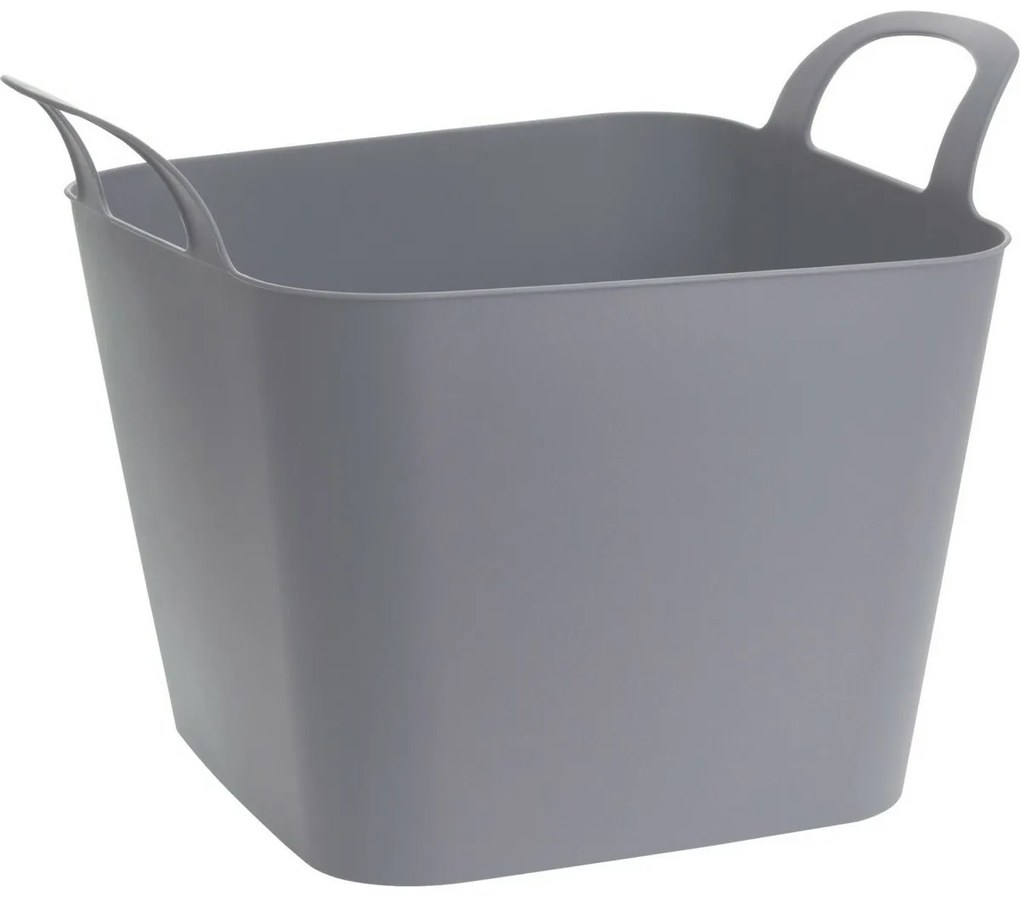 Elastyczny kosz/wiadro 36 l, 39 x 39 x 53 cm, szary