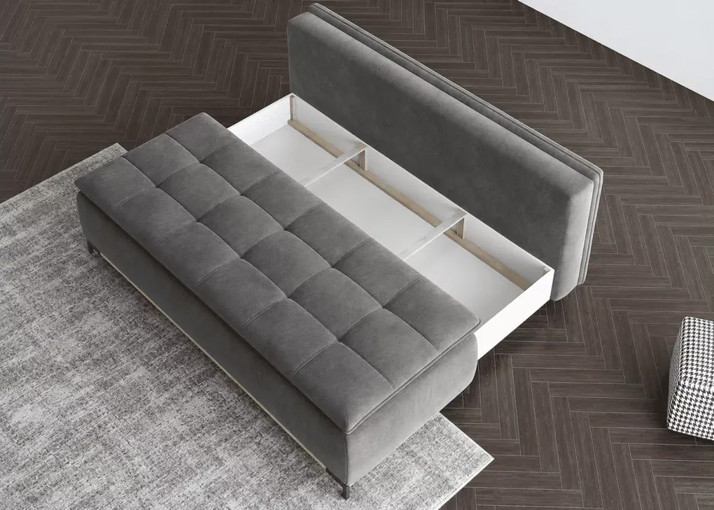 Sofa Sweetana z funkcją spania i pojemnikiem na pościel